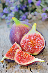 Image showing fresh figs isolated