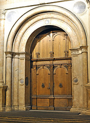 Image showing Old elegant door 
