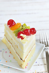 Image showing piece of delicious cake