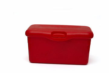 Image showing Red diaper box