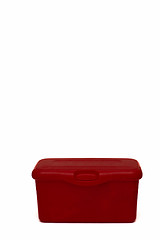 Image showing Red diaper box