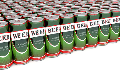 Image showing Beer cans