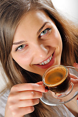 Image showing Woman With Cup of Tea