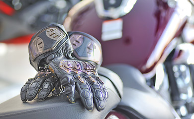 Image showing motorcycle gloves