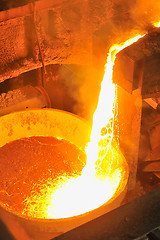 Image showing molten hot steel 