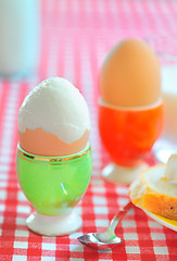 Image showing boiled eggs