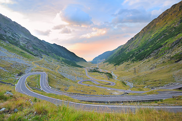 Image showing Transfagarasan winding road