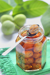 Image showing Green walnut jam 