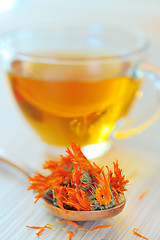 Image showing marigold herbal tea