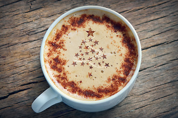 Image showing christmas cappuccino