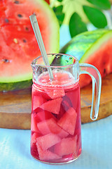 Image showing watermelon juice