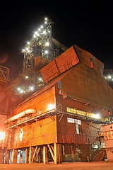 Image showing steel industry at night