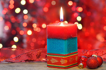 Image showing Christmas candle