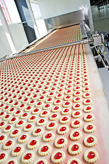 Image showing Production of biscuits