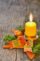 Image showing Candle and Christmas