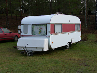 Image showing christmas caravan