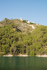 Image showing Guadalest  reservoir and town