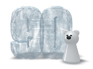 Image showing ice number and polar bear