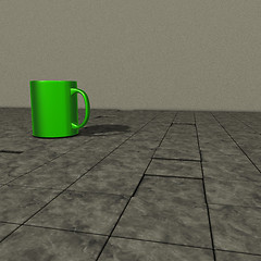 Image showing green mug
