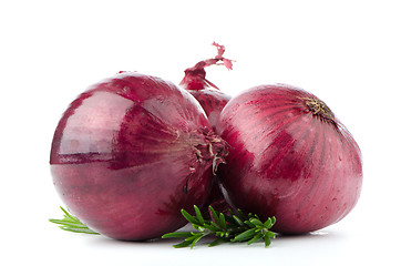 Image showing Red onions