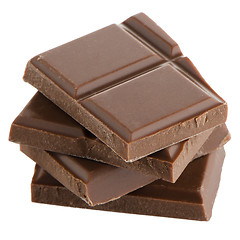 Image showing Closeup detail of chocolate parts