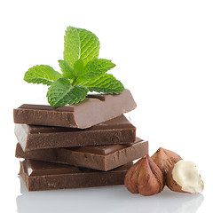 Image showing Chocolate parts