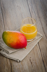 Image showing Fresh mango juice