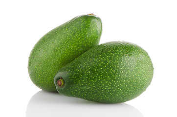 Image showing Avocados on white 