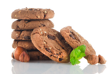 Image showing Homemade chocolate cookies