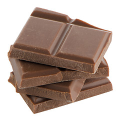 Image showing Closeup detail of chocolate parts