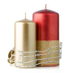 Image showing Christmas candle decoration