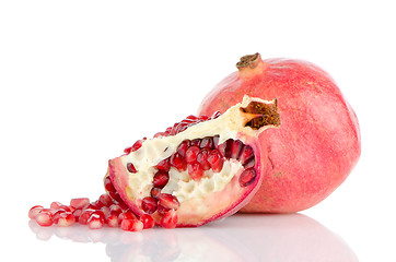 Image showing Ripe pomegranate fruit