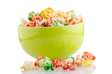 Image showing Bowl of popcorn