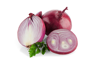 Image showing Red onions