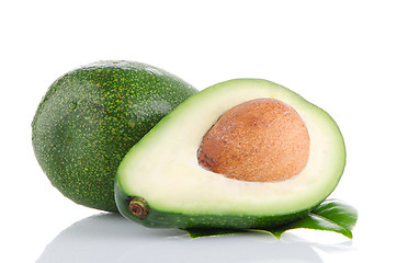 Image showing Avocados on white 