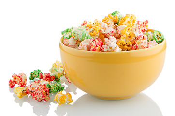 Image showing Bowl of popcorn