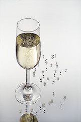 Image showing Glass of champagne