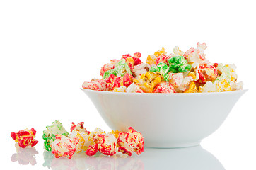 Image showing Bowl of popcorn