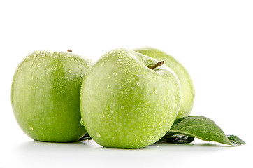 Image showing Ripe green apples