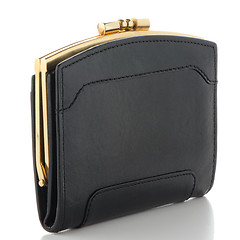 Image showing Black Leather Purse 