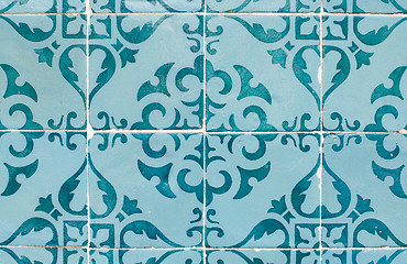 Image showing Ornamental old tiles