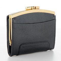 Image showing Black Leather Purse 