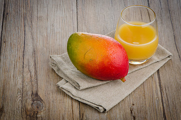 Image showing Fresh mango juice