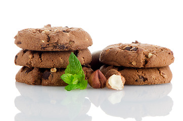 Image showing Homemade chocolate cookies