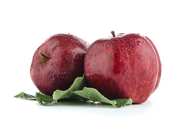 Image showing Ripe red apples