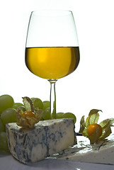 Image showing Sweet wine & cheese I