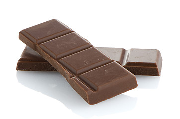 Image showing Closeup detail of chocolate parts