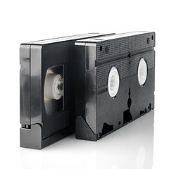 Image showing Old VHS Video tapes