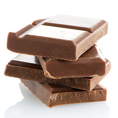 Image showing Closeup detail of chocolate parts