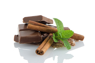 Image showing Chocolate parts